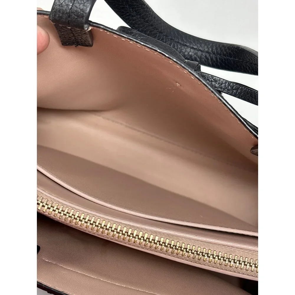 Kate Spade Hayes Medium Black‎ Pebbled Leather Handbag Purse Crossbody